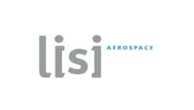 Logo LISI AEROSPACE | Fournisseur aéronautique mondial Logo LISI AEROSPACE : le mot LISI est en grandes lettres grises, souligné par le terme AEROSPACE en bleu.