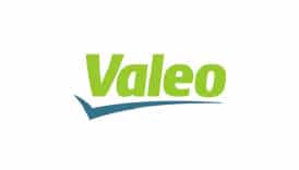 Valeo Logo Officiel | Équipementier Automobile Innovant Logo officiel de l'équipementier automobile Valeo. Le texte vert vif est souligné par une coche bleu-gris stylisée.